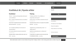 Desktop Screenshot of kosttilskud.dk